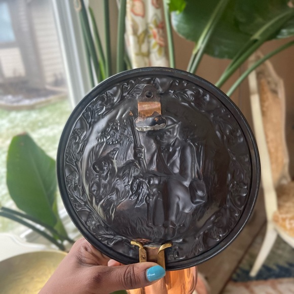 Pair of Vintage Copper Candle Holders/ Wall Scones - Picture 2 of 4